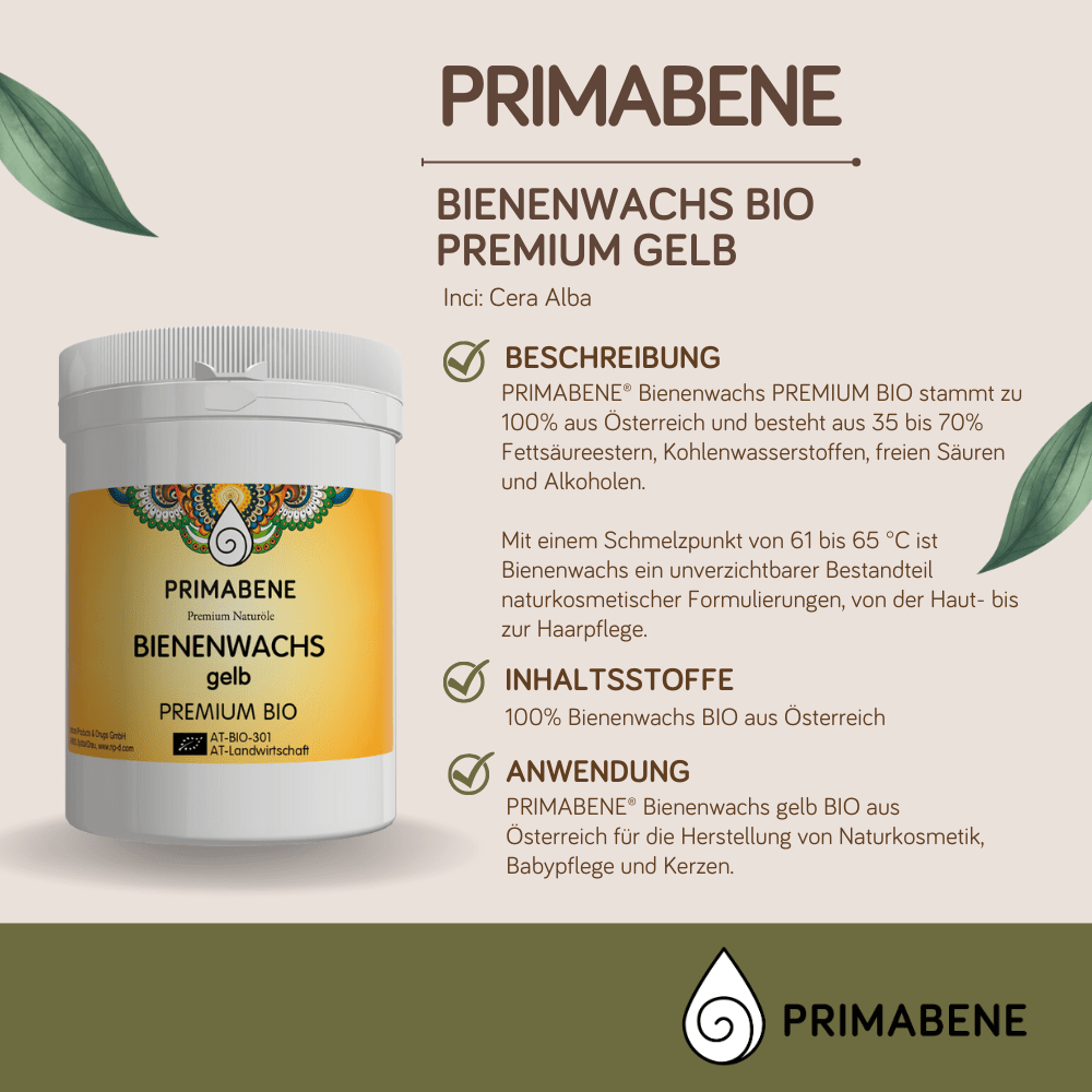Bild von Bienenwachs gelb PREMIUM Bio